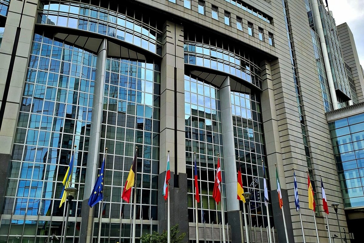 The European Parliament in Brussels.