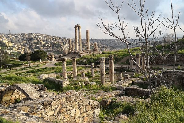 The Citadel in Amman, Jordan.