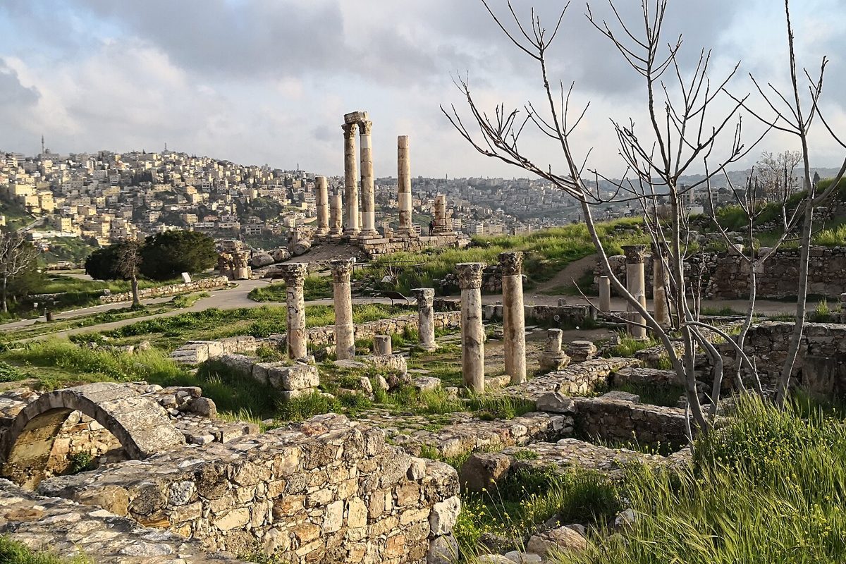 The Citadel in Amman, Jordan.