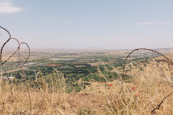 The Golan Heights from Mount Bental.