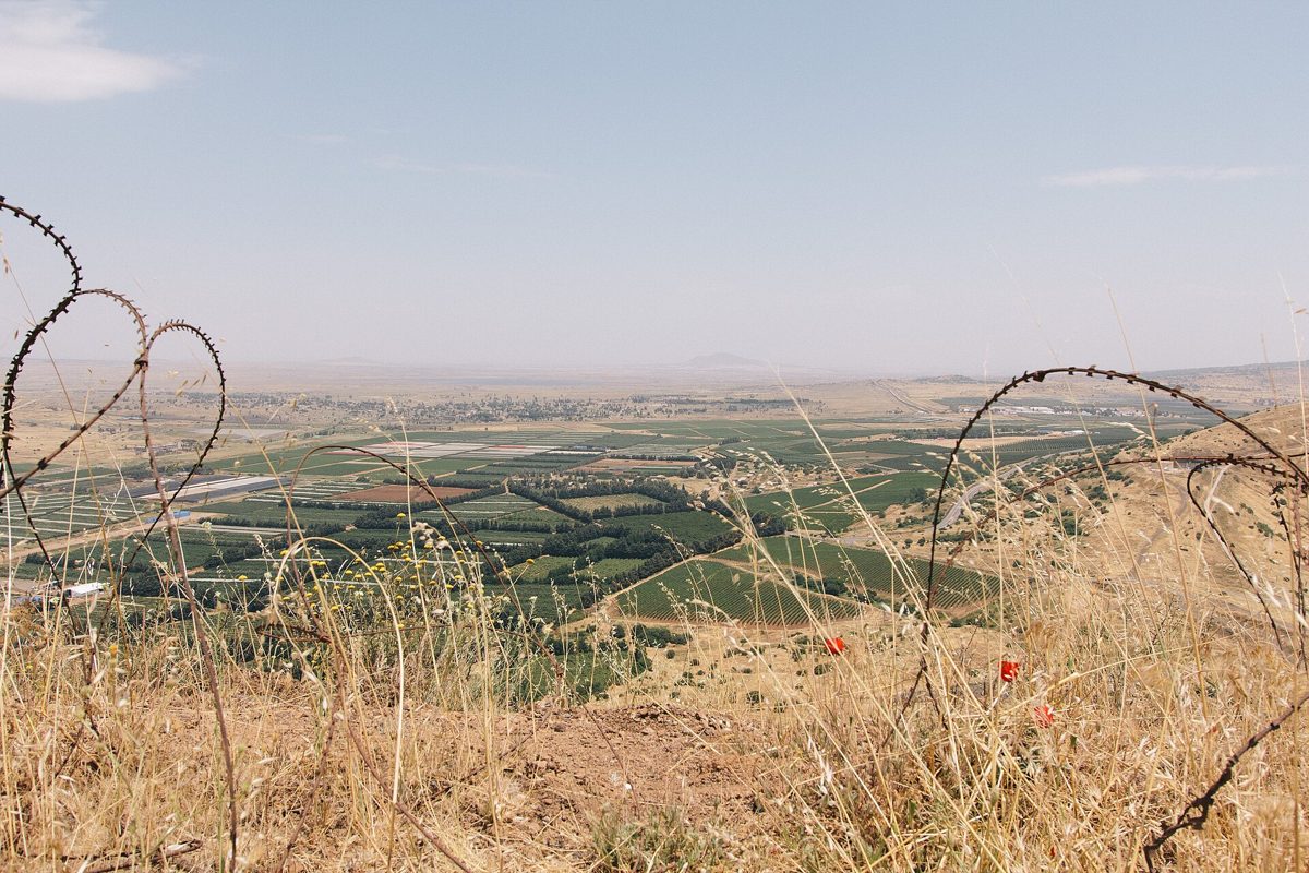 The Golan Heights from Mount Bental.