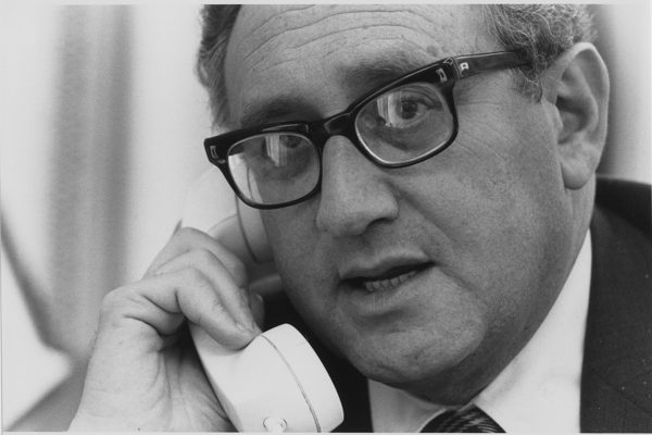 Henry Kissinger as Secretary of State.
