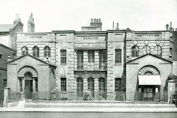 The Royal United Services Institute in Whitehall, in an early photograph.