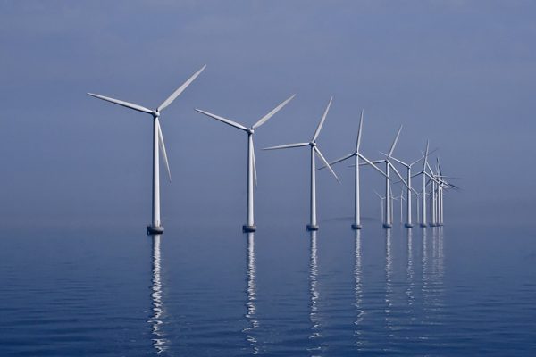Middelgrunden offshore wind farm, Copenhagen.