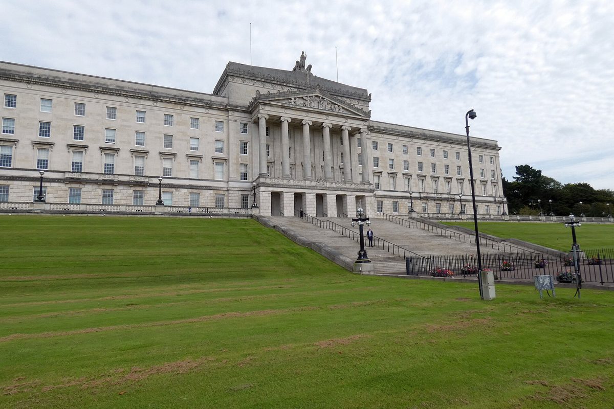 Parliament Buildings at Stormont, Belfast. The post borrows an allegory from the Northern Ireland peace process.